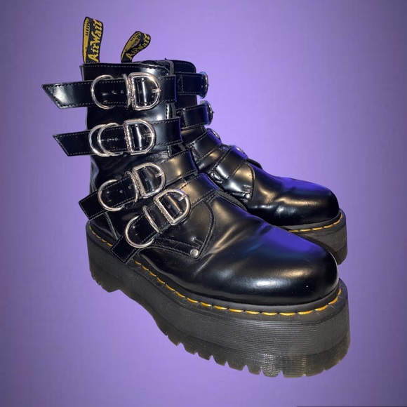 Rare Dr.martens Jadon Max HDW/Hardware leather platform boots - Picture 3 of 12